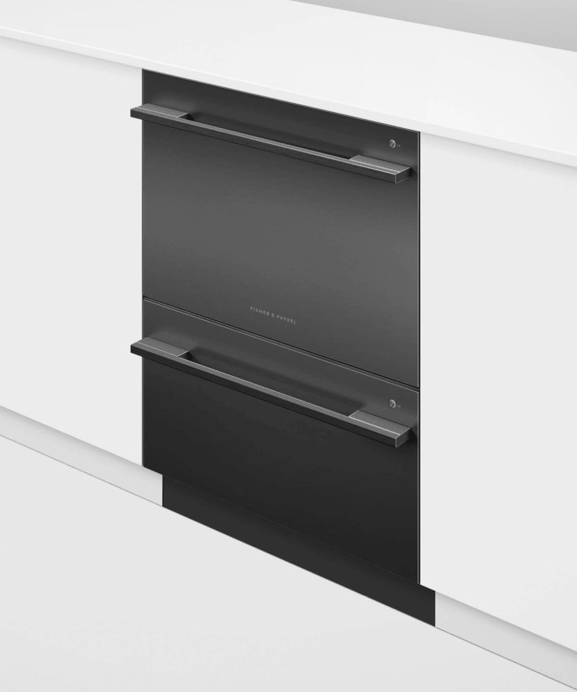 Fisher Paykel - 44 dBA Double Dish Drawer Dishwasher in Black Stainless - DD24DDFTB9 N