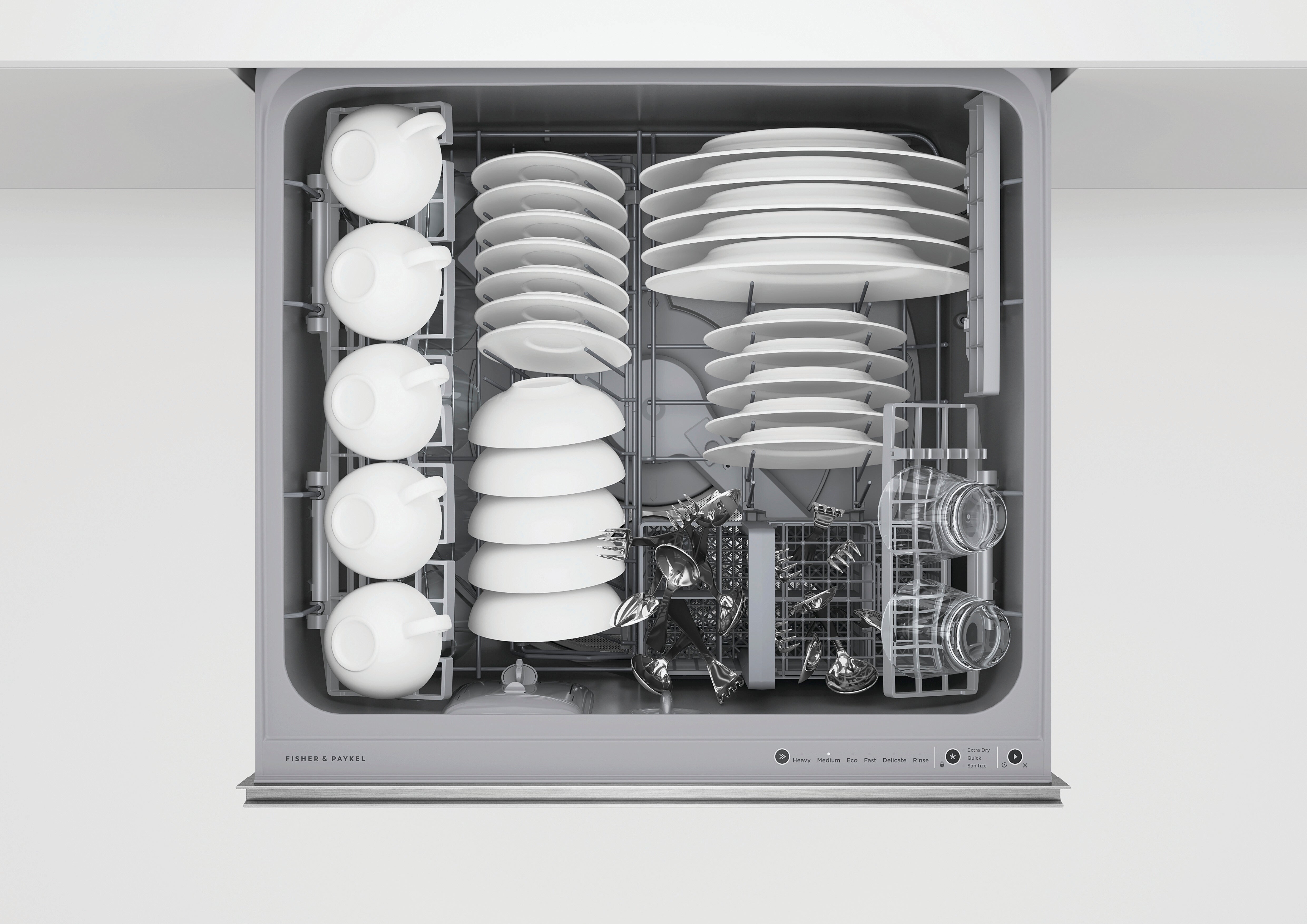 Fisher & Paykel - 42 dBA Dish Drawer Dishwasher in Stainless - DD24DT4NX9