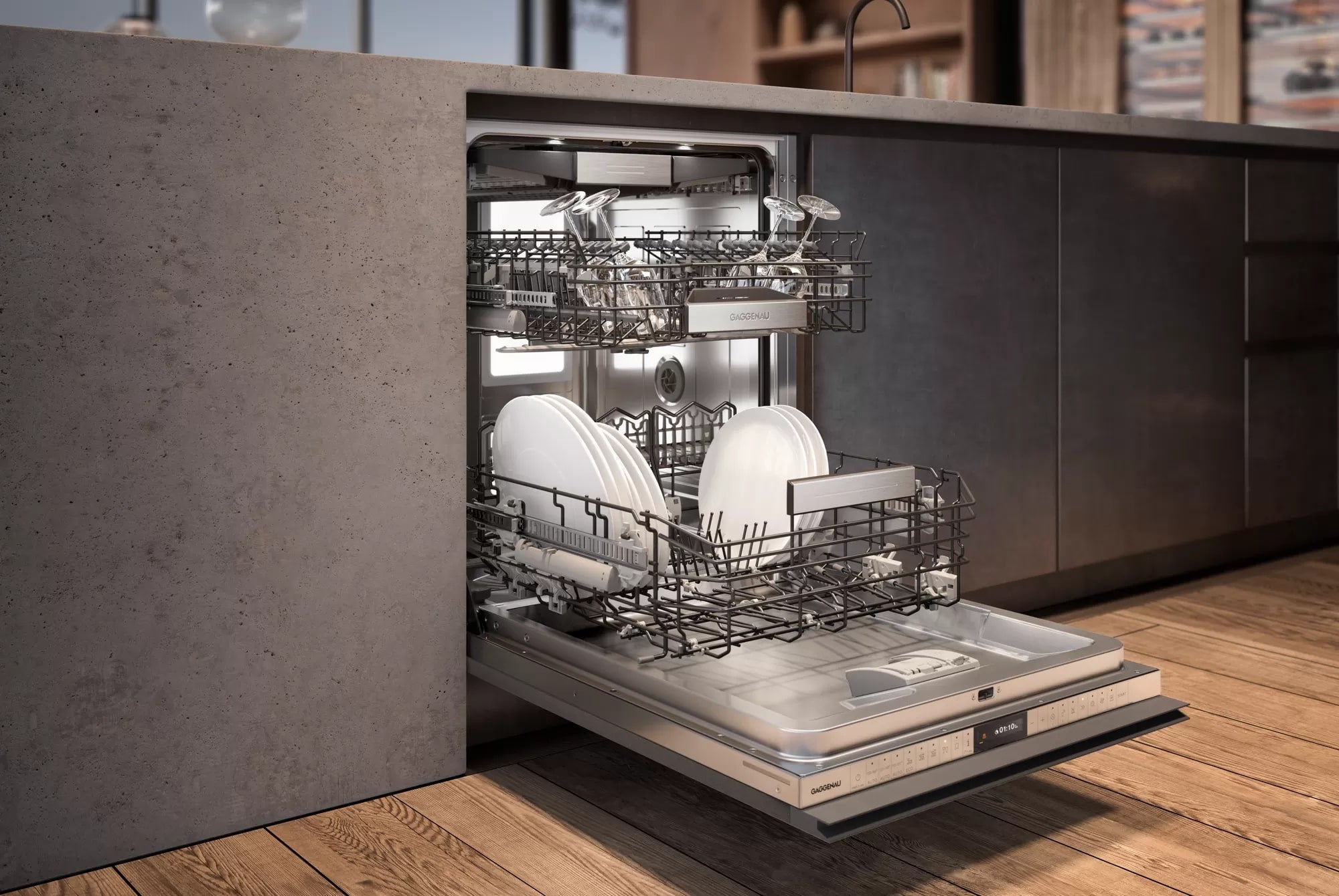 Gaggenau - 42 dBA Built In Dishwasher in Panel Ready - DF481700F