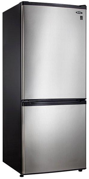 Danby - 23.8125 Inch 9.2 cu. ft Bottom Mount Refrigerator in Stainless - DFF092C1BSLDB