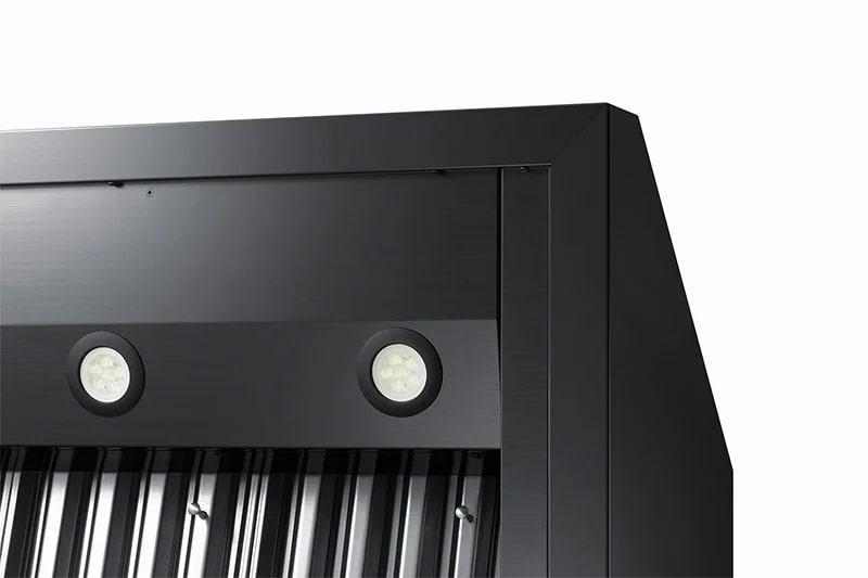 Dacor - 29.875 Inch 600 CFM Wall Mount and Chimney Range Vent in Black Stainless - DHD30M967WM