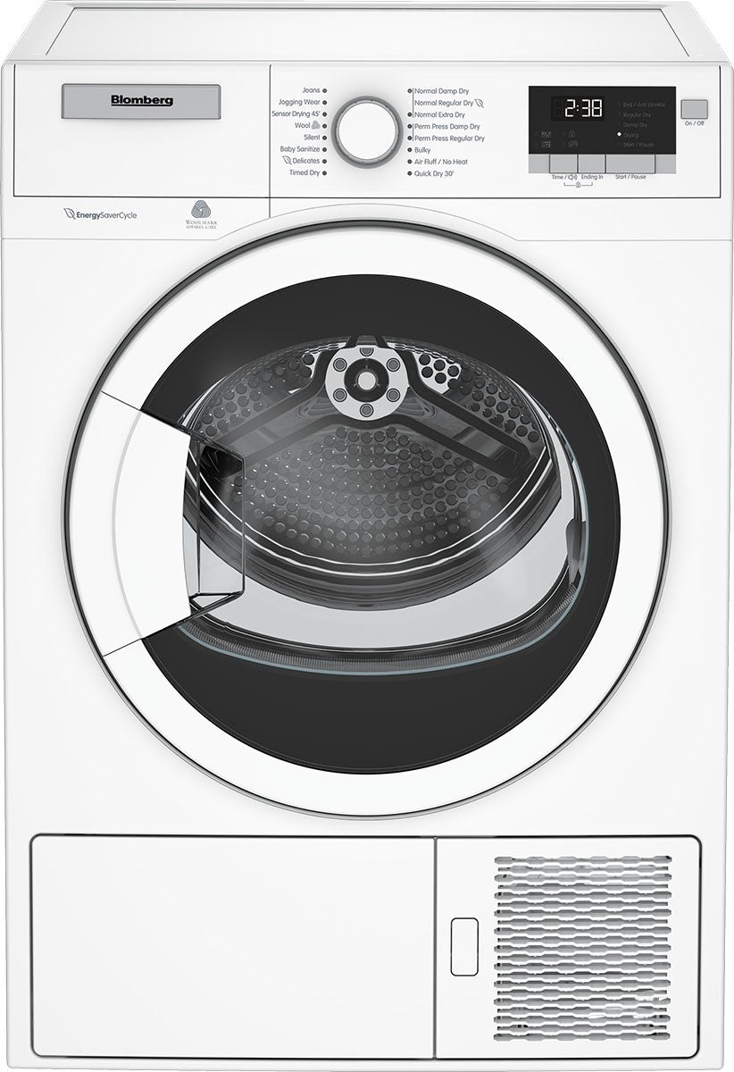 Blomberg - 4.1 cu. Ft Electric Dryer in White - DHP24400W