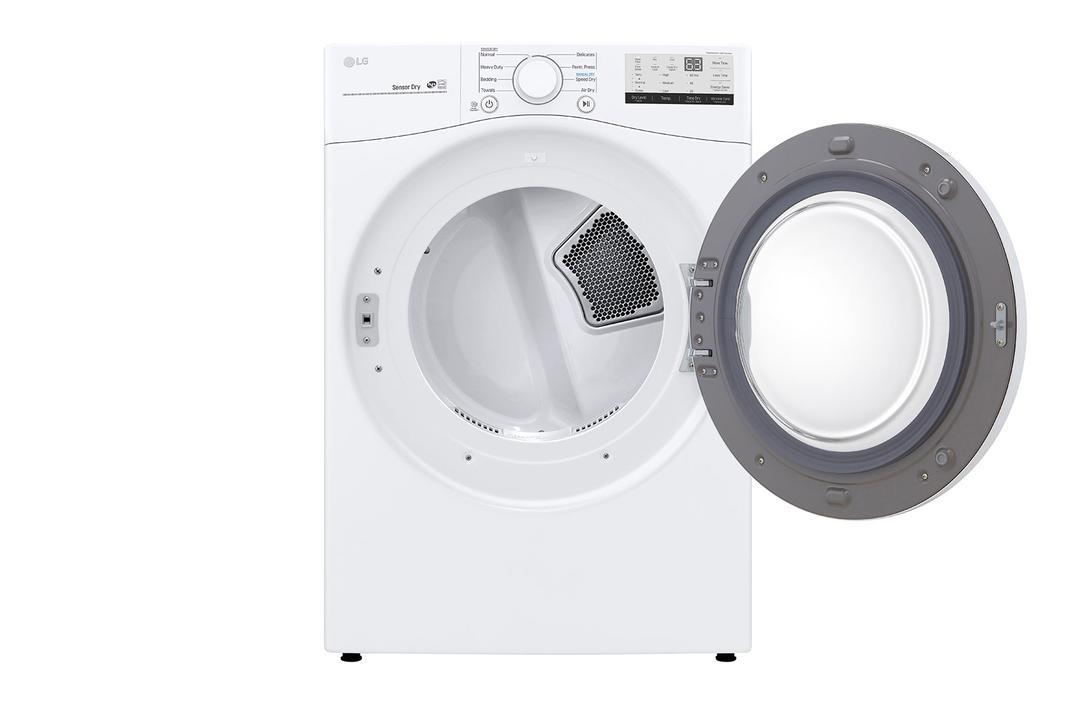 LG - 7.4 cu. Ft Electric Dryer in White - DLE3400W