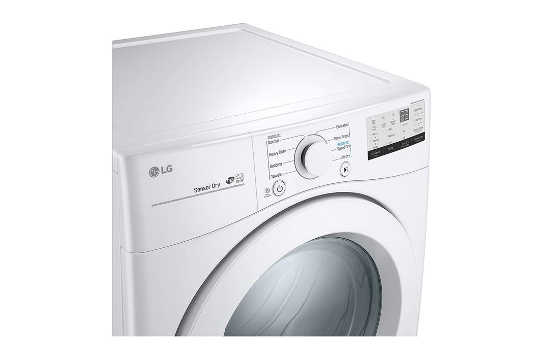 LG - 7.4 cu. Ft Electric Dryer in White - DLE3400W
