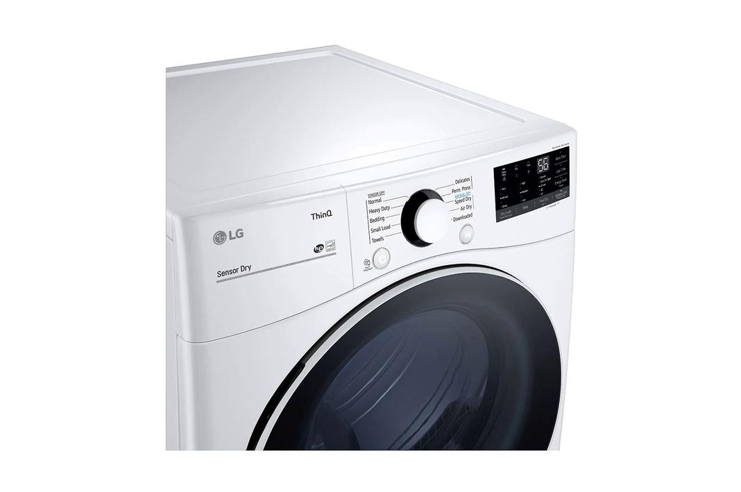 LG - 7.4 cu. Ft Electric Dryer in White - DLE3600W