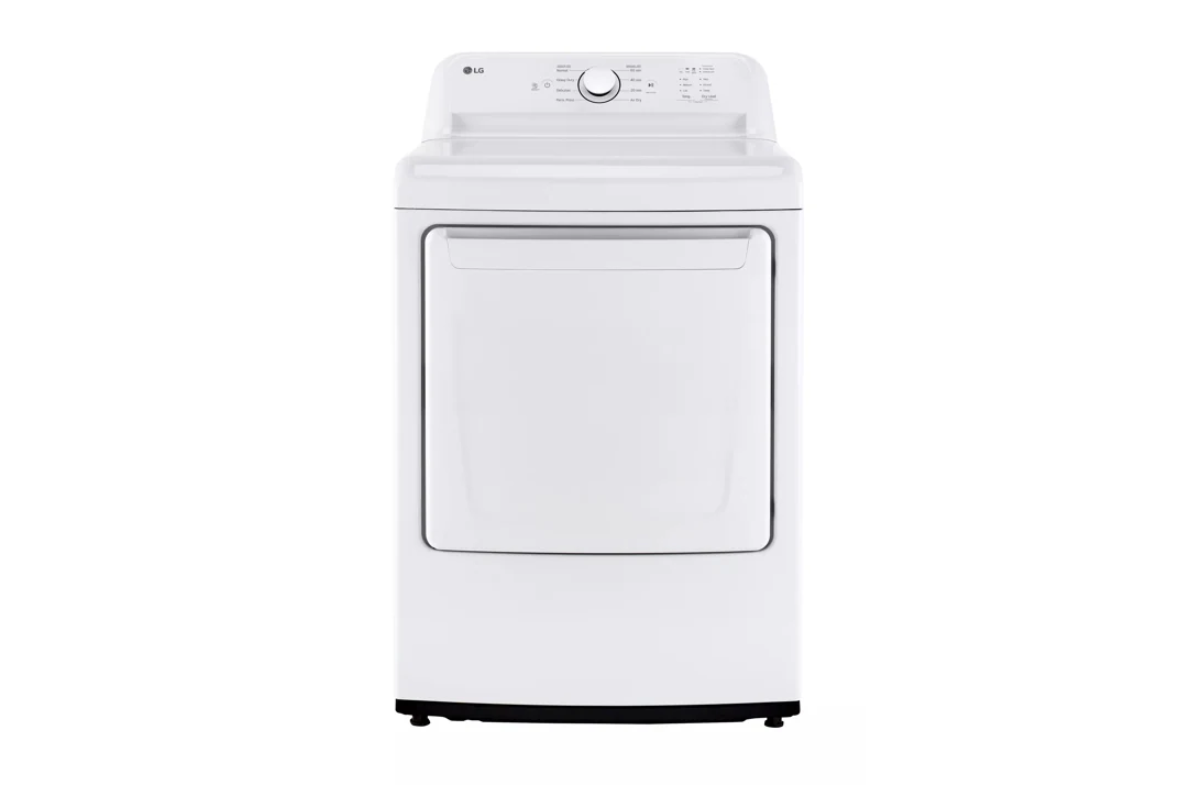 LG - 7.3 cu. Ft Electric Dryer in White - DLE6100W