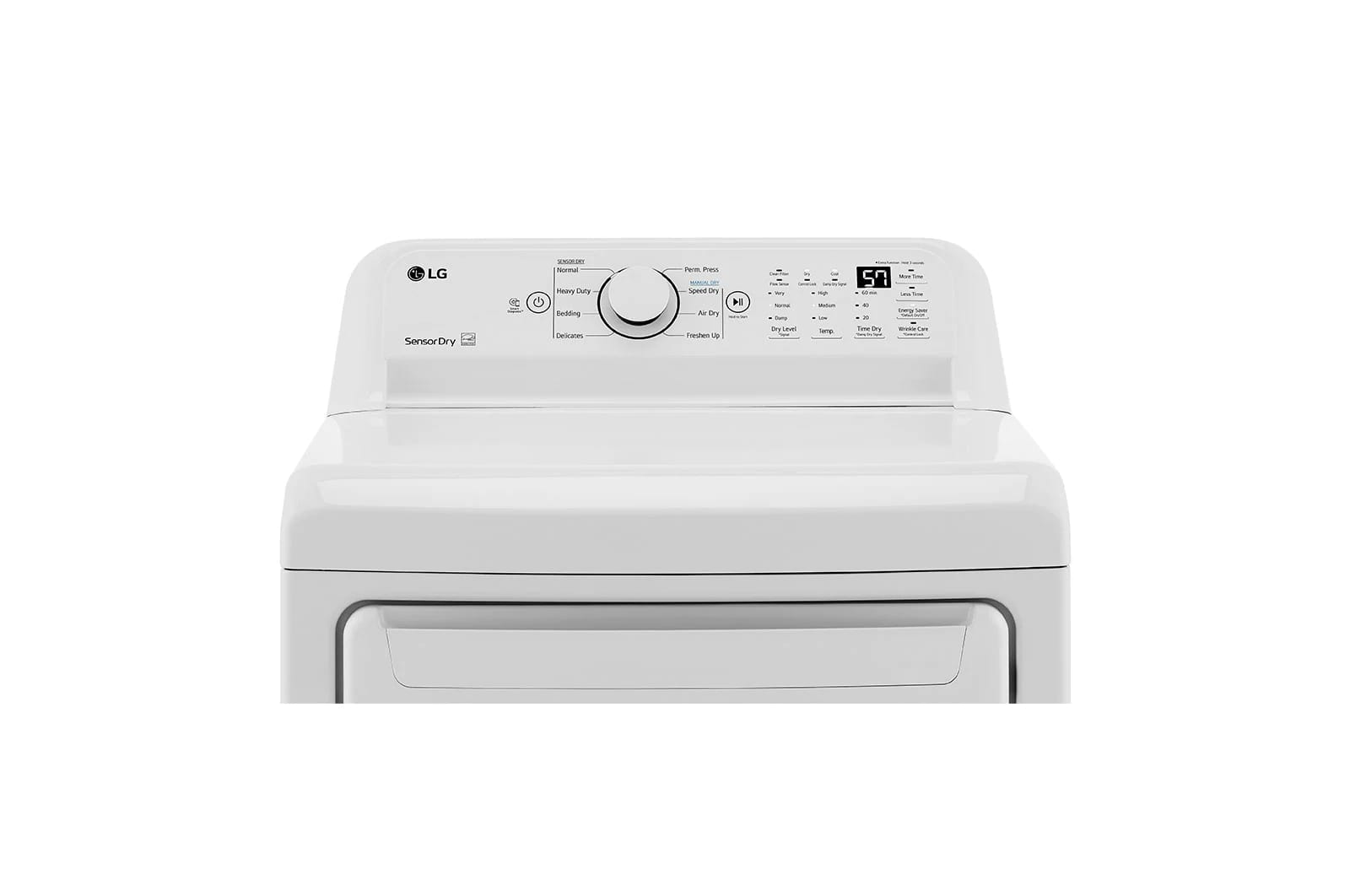LG - 7.3 cu. Ft Electric Dryer in White - DLE7005W