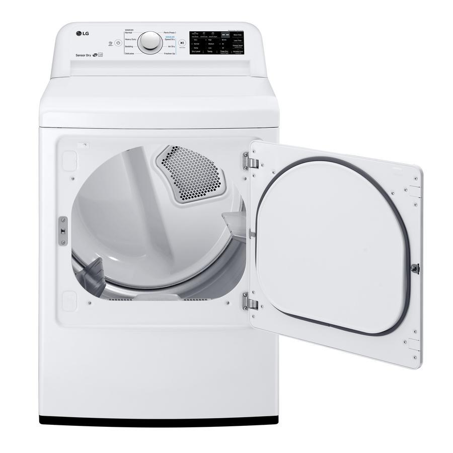 LG - 7.3 cu. Ft Electric Dryer in White - DLE7100W