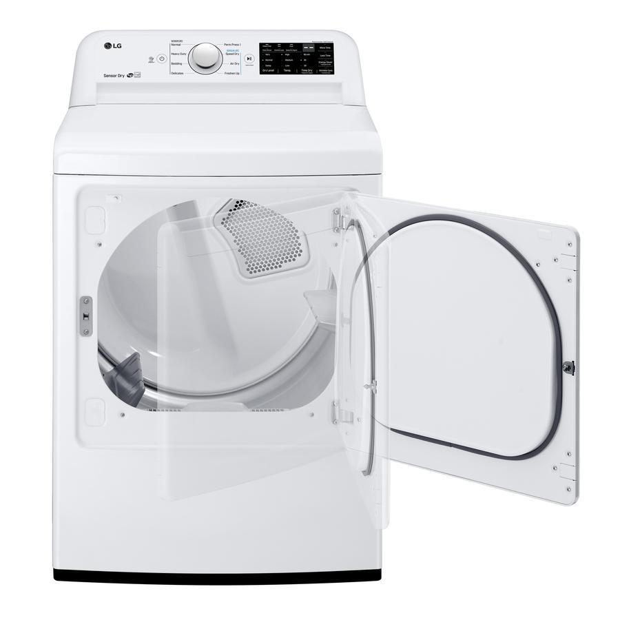 LG - 7.3 cu. Ft Electric Dryer in White - DLE7100W