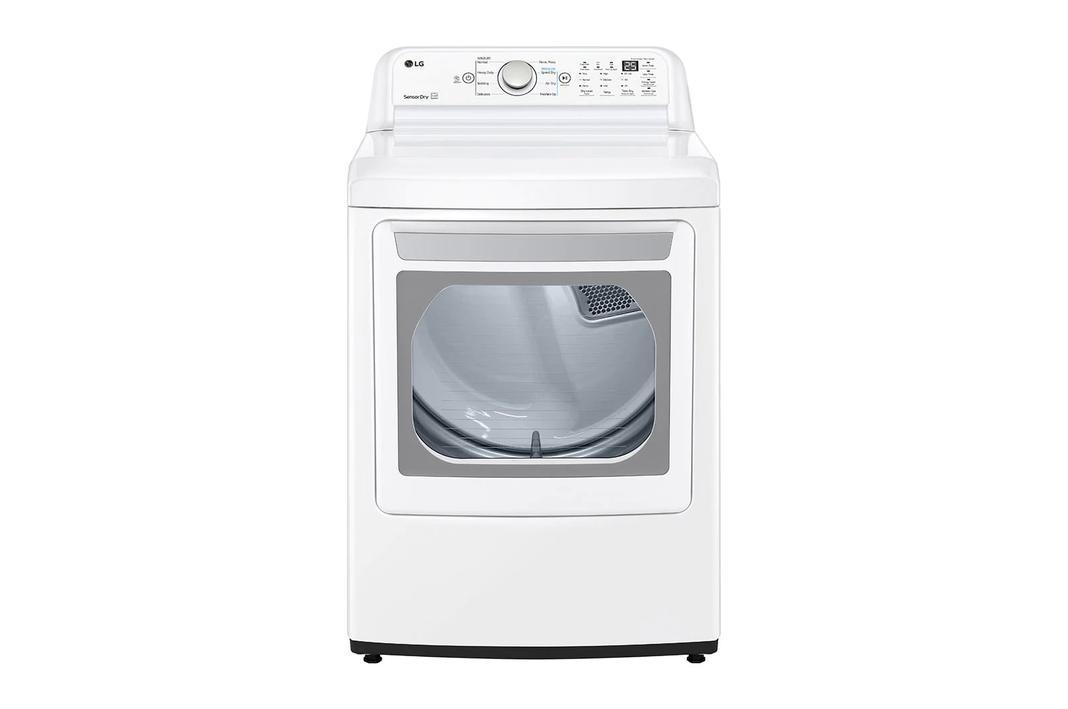LG - 7.3 cu. Ft Electric Dryer in White - DLE7150W