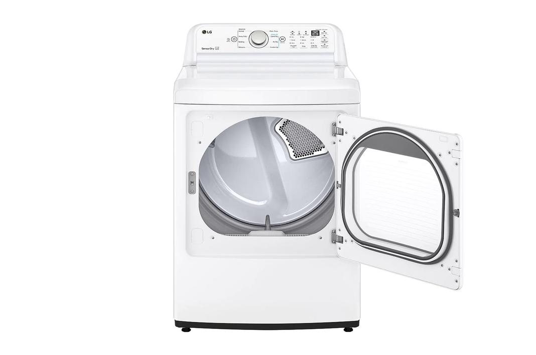 LG - 7.3 cu. Ft Electric Dryer in White - DLE7150W