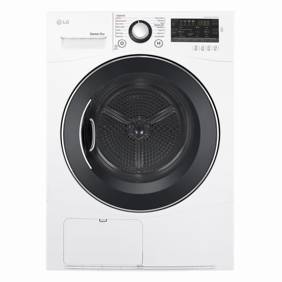 LG - 4.2 cu. Ft Electric Dryer in White - DLEC888W