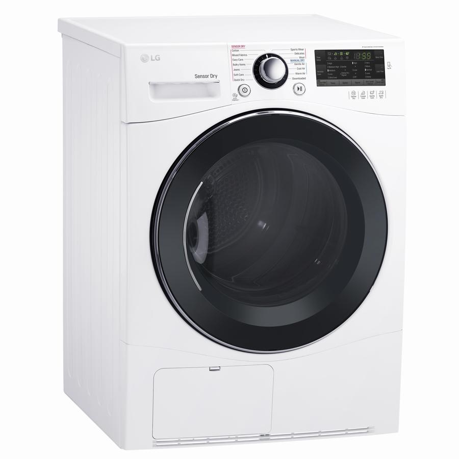 LG - 4.2 cu. Ft Electric Dryer in White - DLEC888W