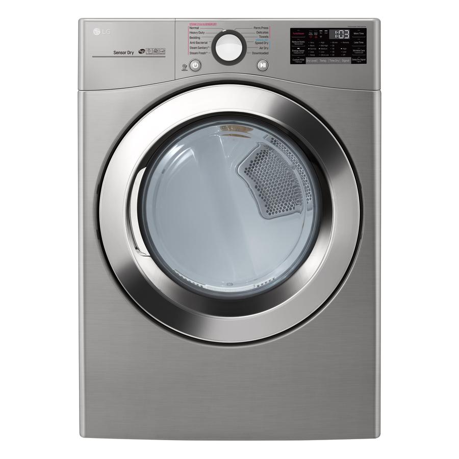 LG - 7.4 cu. Ft Electric Dryer in Stainless - DLEX3700V