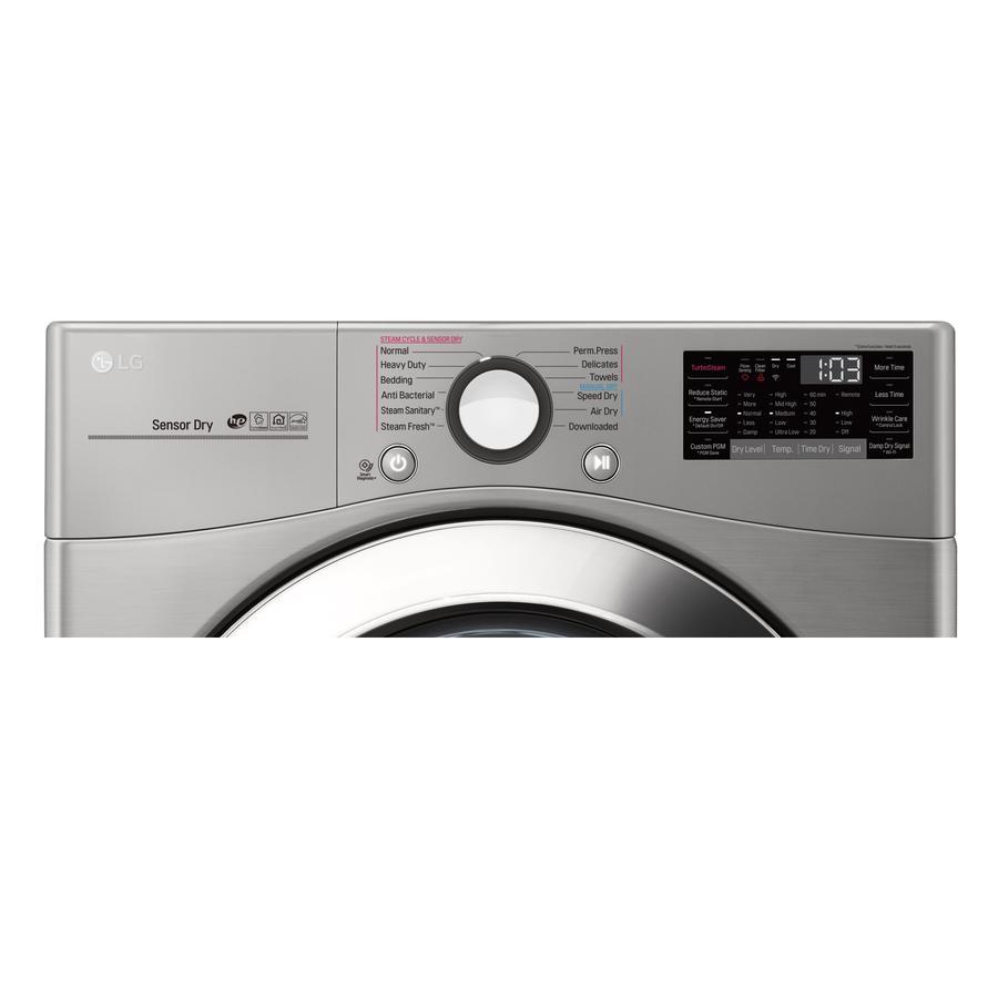 LG - 7.4 cu. Ft Electric Dryer in Stainless - DLEX3700V