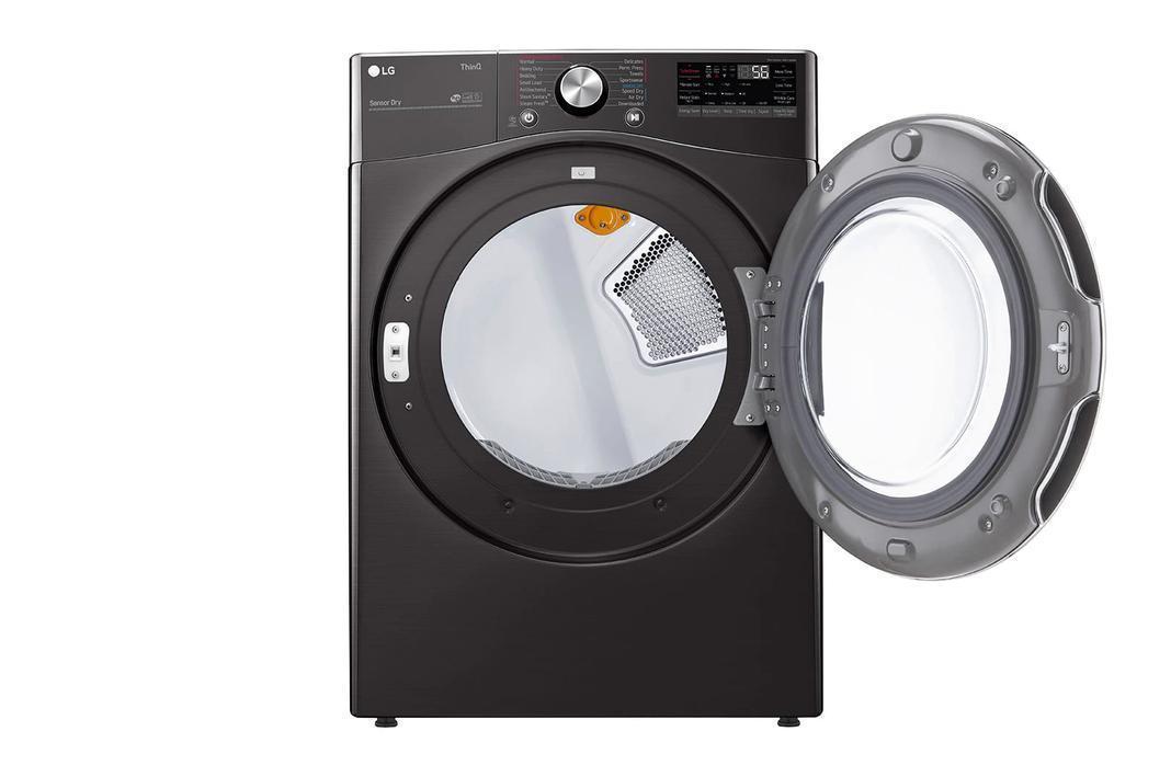 LG - 7.4 cu. Ft Electric Dryer in Black Stainless - DLEX4200B