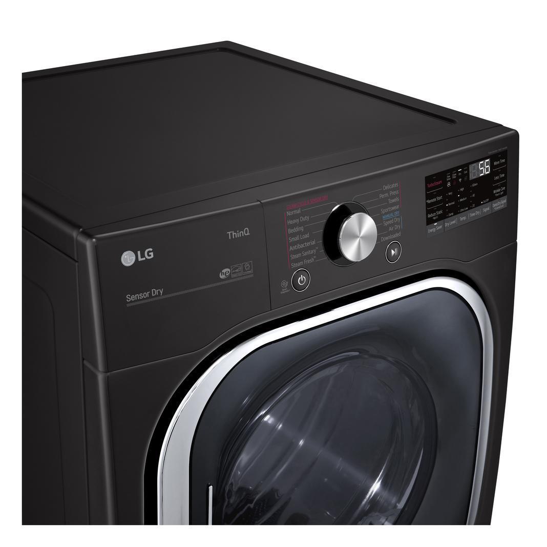 LG - 7.4 cu. Ft Electric Dryer in Black Stainless - DLEX4500B