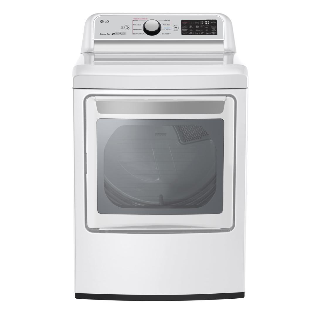 LG - 7.3 cu. Ft Electric Dryer in White - DLEX7250W