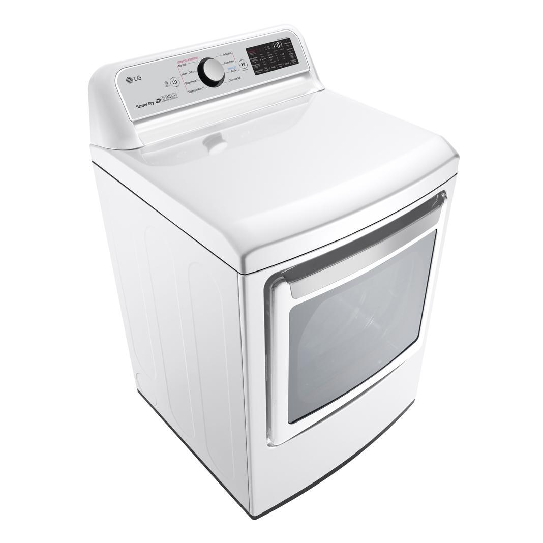 LG - 7.3 cu. Ft Electric Dryer in White - DLEX7250W