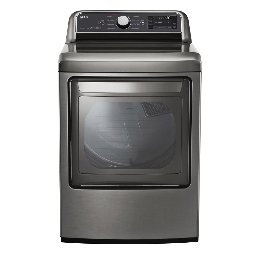 LG - 7.3 cu. Ft Electric Dryer in Stainless - DLEX7300VE