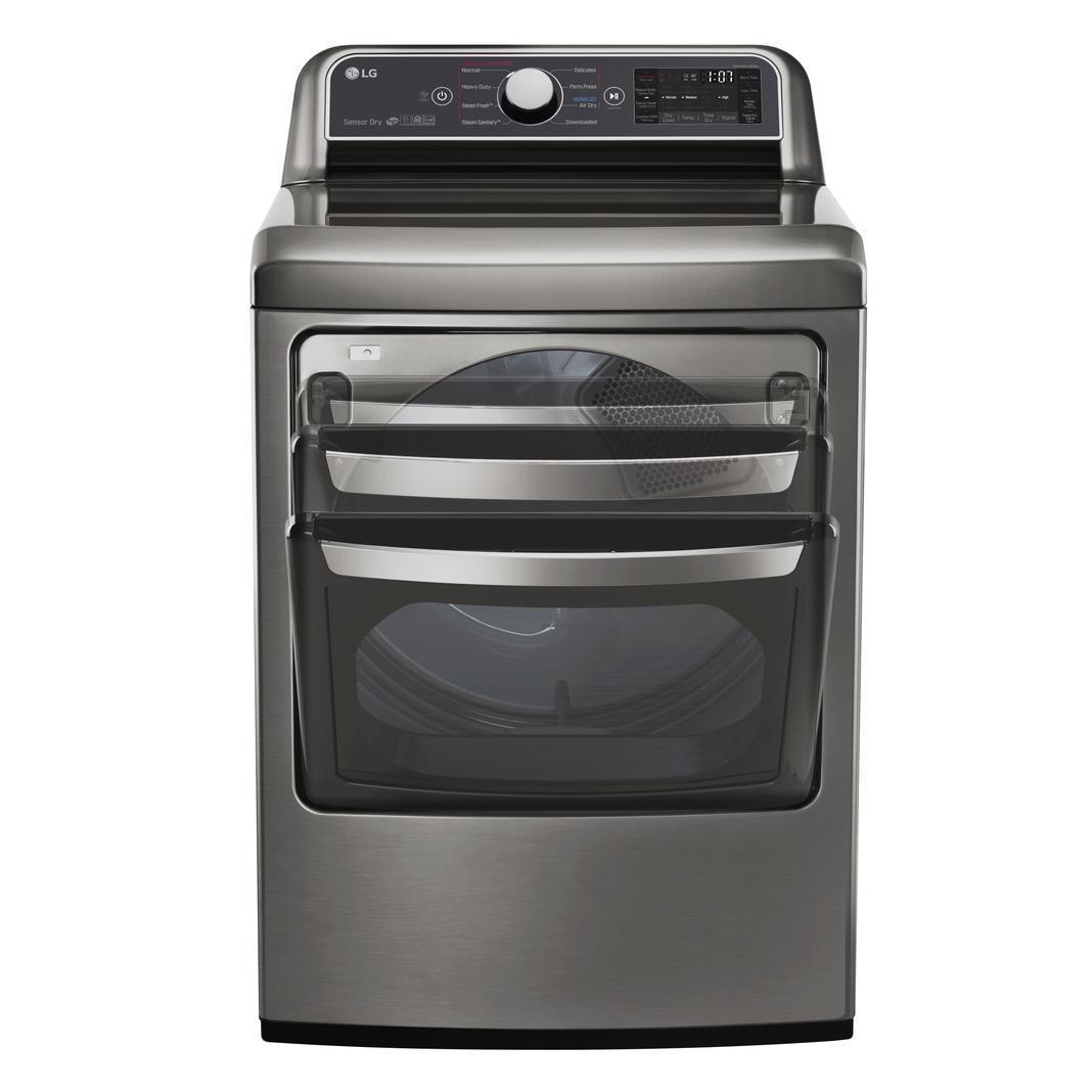 LG - 7.3 cu. Ft Electric Dryer in Stainless - DLEX7300VE