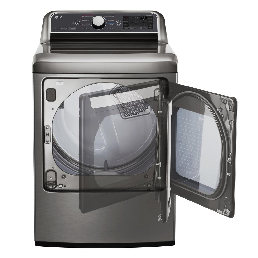 LG - 7.3 cu. Ft Electric Dryer in Stainless - DLEX7300VE