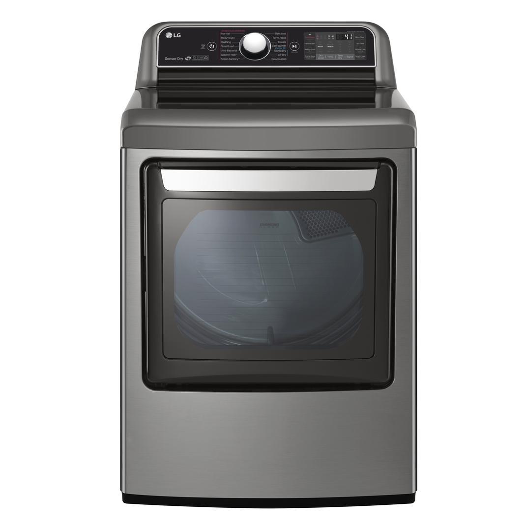 LG - 7.3 cu. Ft Electric Dryer in Stainless - DLEX7900VE