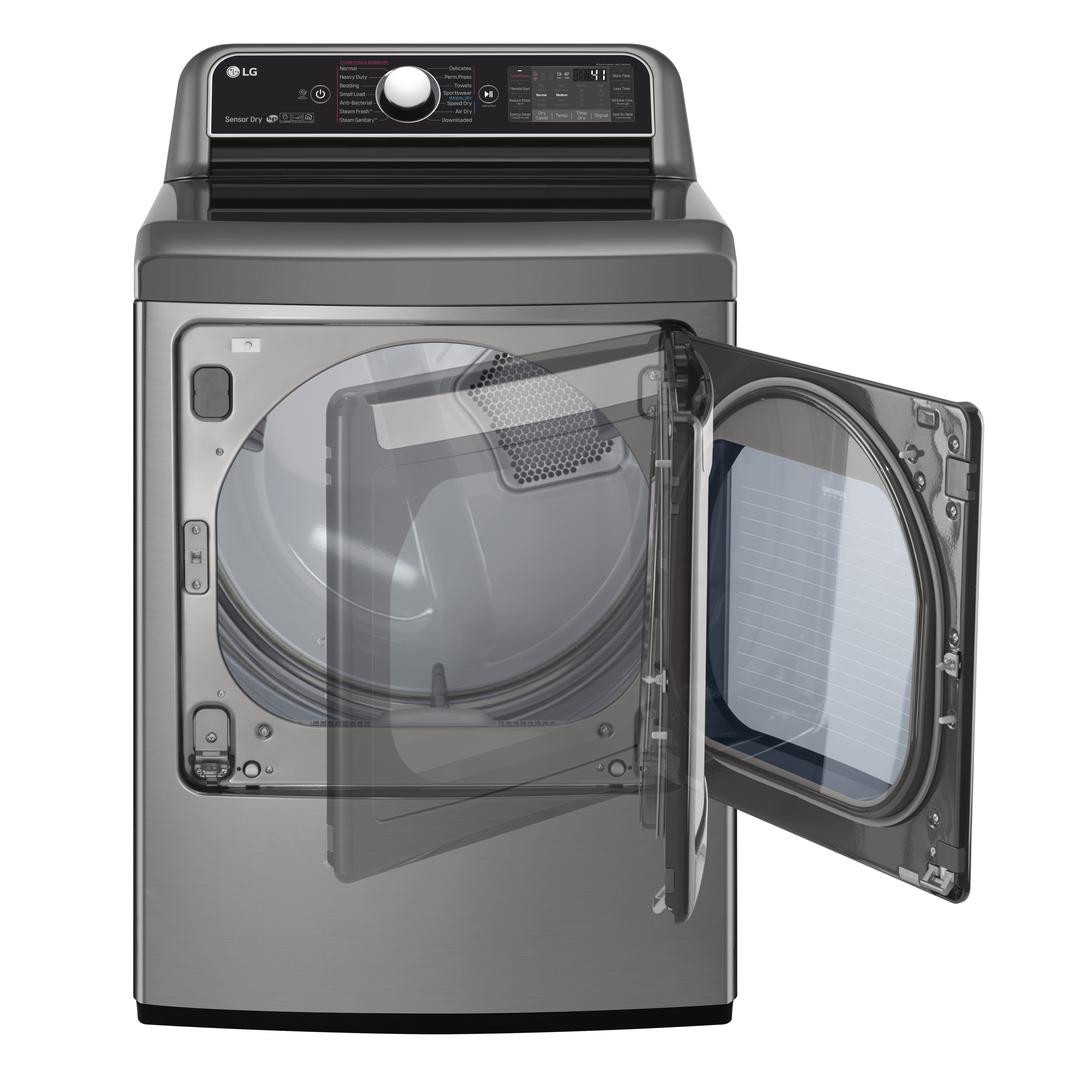 LG - 7.3 cu. Ft Electric Dryer in Stainless - DLEX7900VE