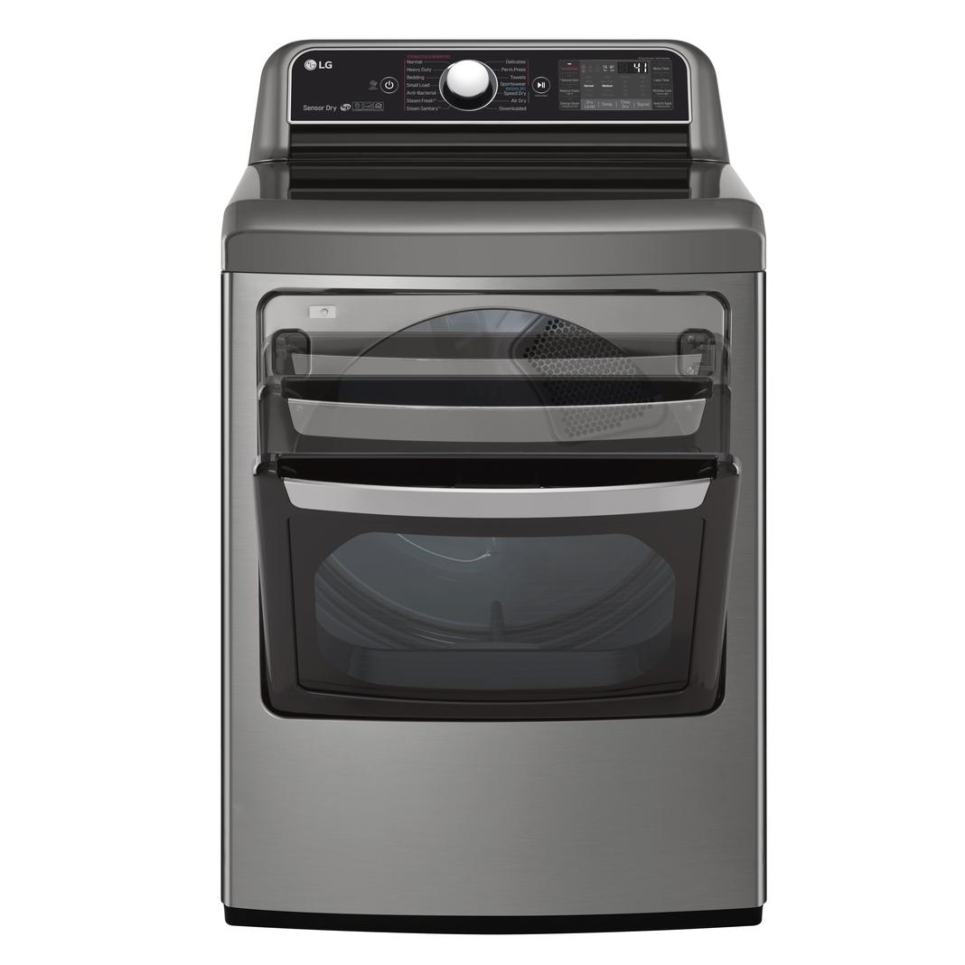 LG - 7.3 cu. Ft Electric Dryer in Stainless - DLEX7900VE