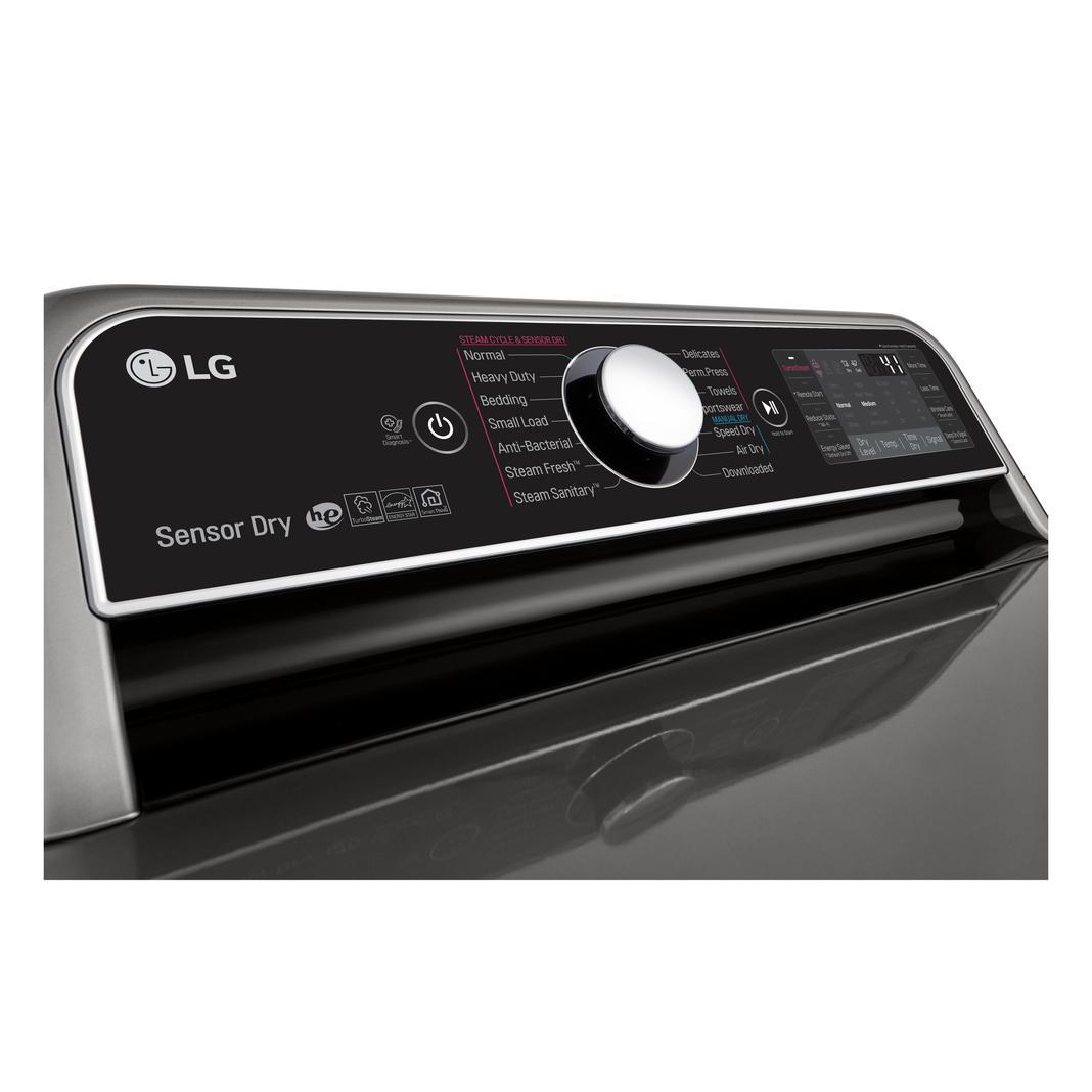 LG - 7.3 cu. Ft Electric Dryer in Stainless - DLEX7900VE