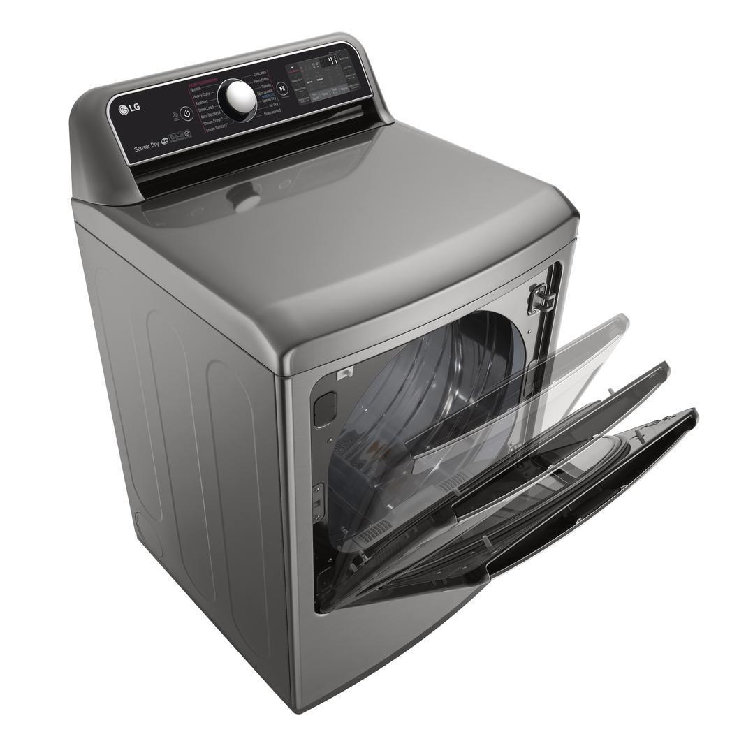 LG - 7.3 cu. Ft Electric Dryer in Stainless - DLEX7900VE