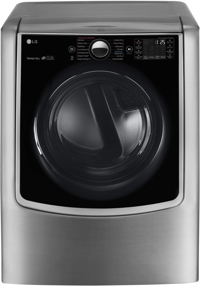 LG - 9 cu. Ft Electric Dryer in Stainless - DLEX9000V