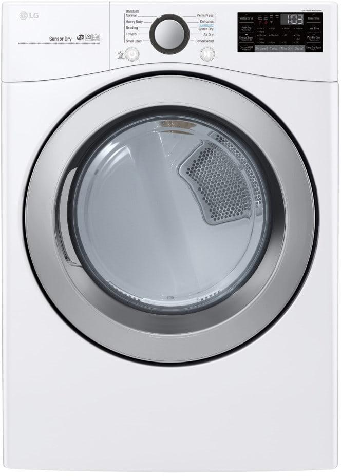 LG - 7.4 cu. Ft Gas Dryer in White - DLG3501W