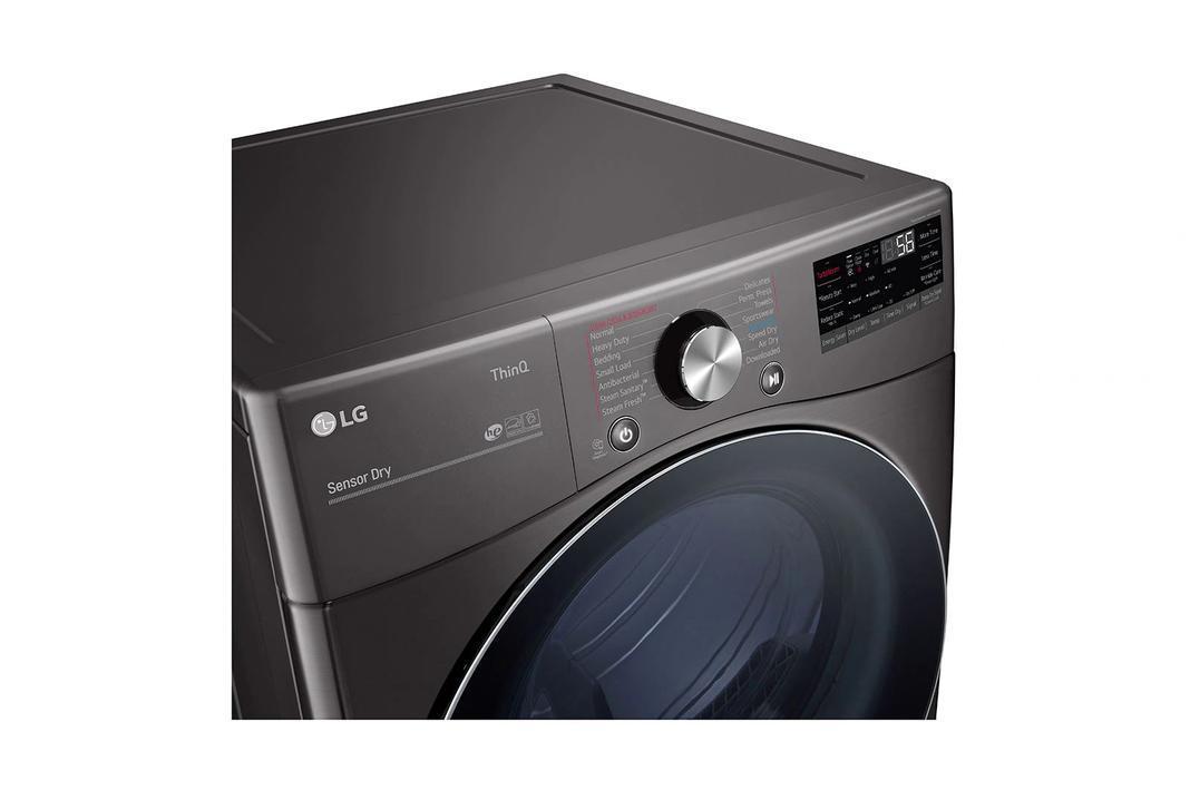 LG - 7.4 cu. Ft Gas Dryer in Black Stainless - DLGX4201B