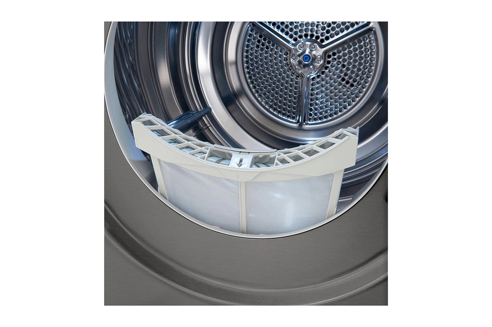 LG - 4.2 cu. Ft Electric Dryer in Grey - DLHC1455P