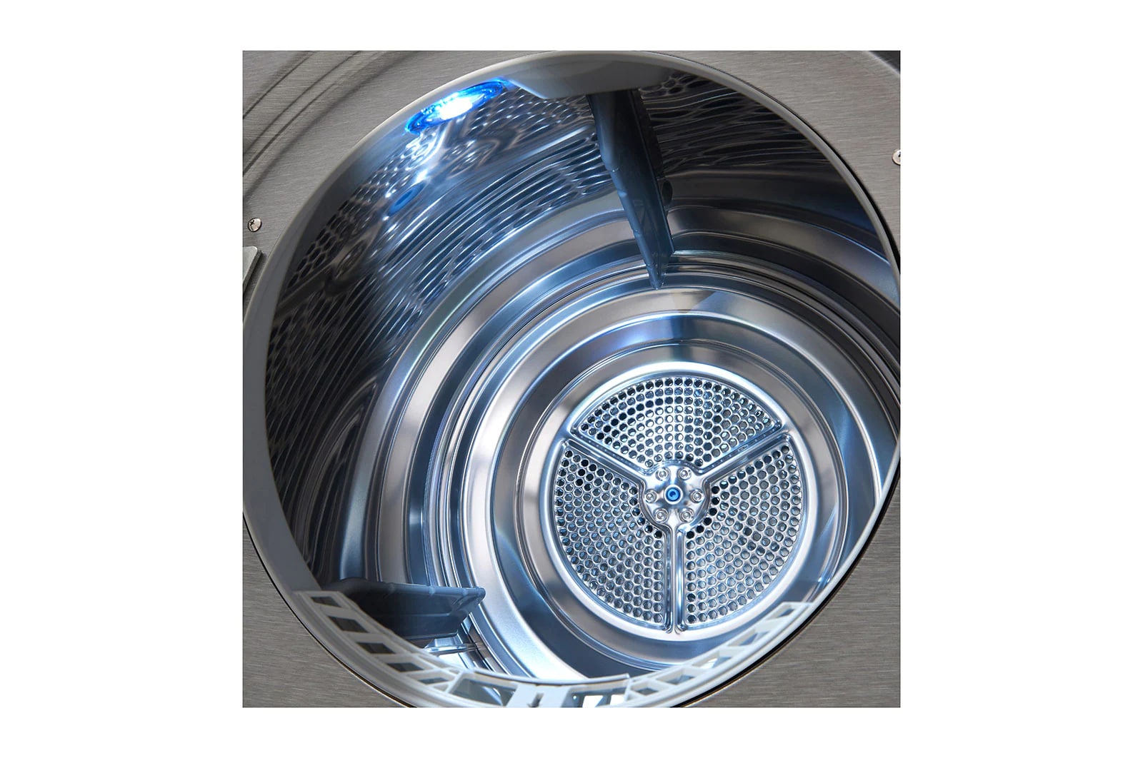 LG - 4.2 cu. Ft Electric Dryer in Grey - DLHC1455P