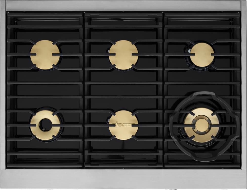 Dacor - 4.8 cu. ft Dual Fuel Natural Gas Range in Stainless - DOP36M86DLS