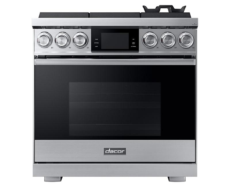 Dacor - 5.4 cu. ft Gas Range in Stainless - DOP36M96GLS