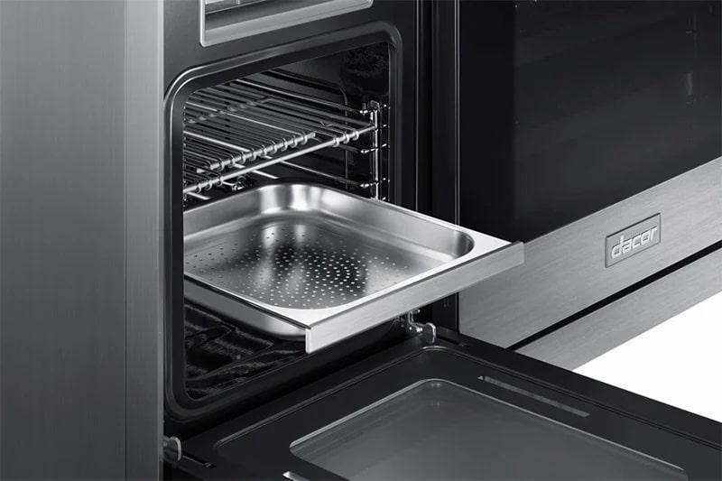 Dacor - 6.6 cu. ft Dual Fuel Range in Black Stainless - DOP48M96DLM