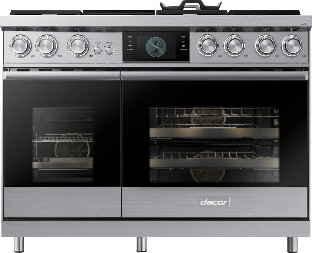 Dacor - 6.6 cu. ft Dual Fuel Range in Stainless - DOP48M96DPS
