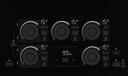 Dacor - 36 inch wide Induction Cooktop in Black - DTI36P876BB