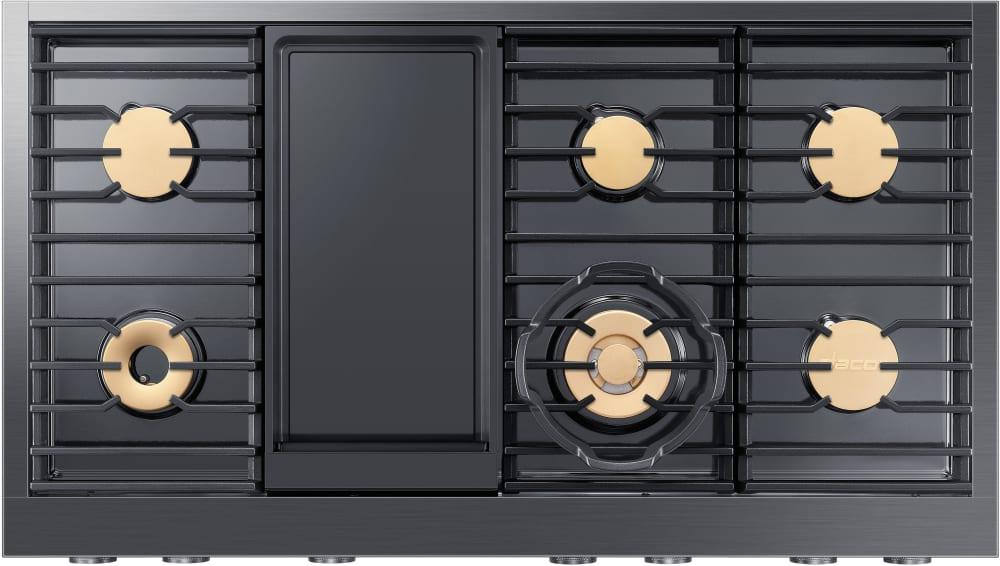 Dacor - 48 inch wide Gas Cooktop in Black Stainless - DTT48M976PM