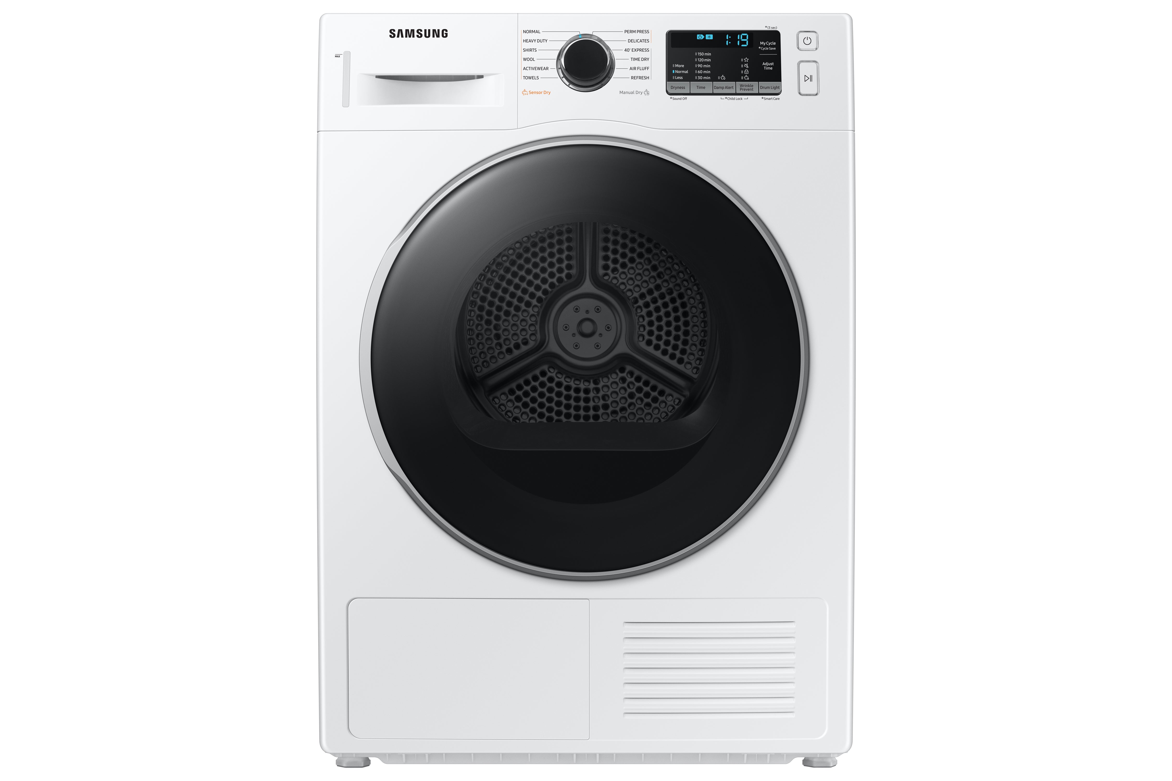 Samsung - 4 cu. Ft Electric Dryer in White - DV25B6800HW
