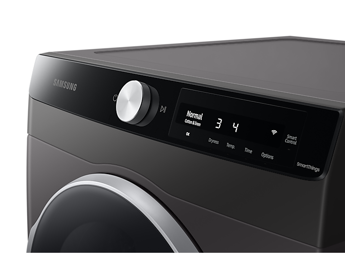 Samsung - 4 cu. Ft Electric Dryer in Grey - DV25B6900EX