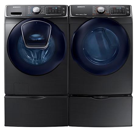 Samsung - 7.5 cu. Ft Electric Dryer in Black Stainless - DV45K6500EV