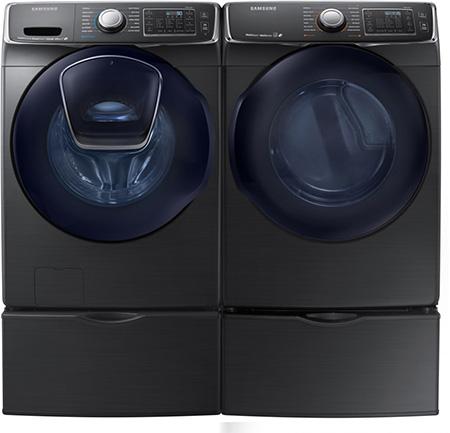 Samsung - 7.5 cu. Ft Electric Dryer in Black Stainless - DV50K7500EV