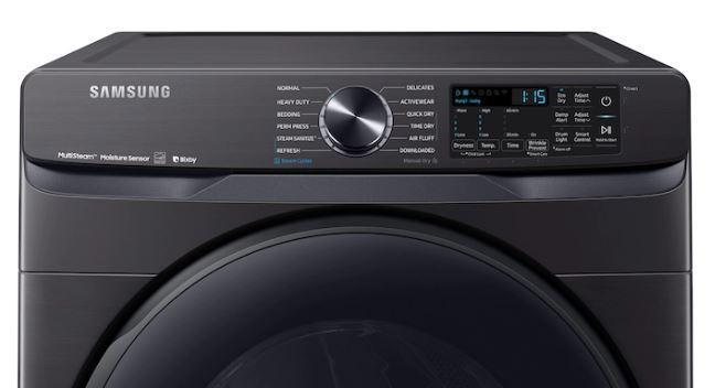 SAMSUNG - 7.5 cu. Ft Electric Dryer in Black Stainless - DVE50R8500V