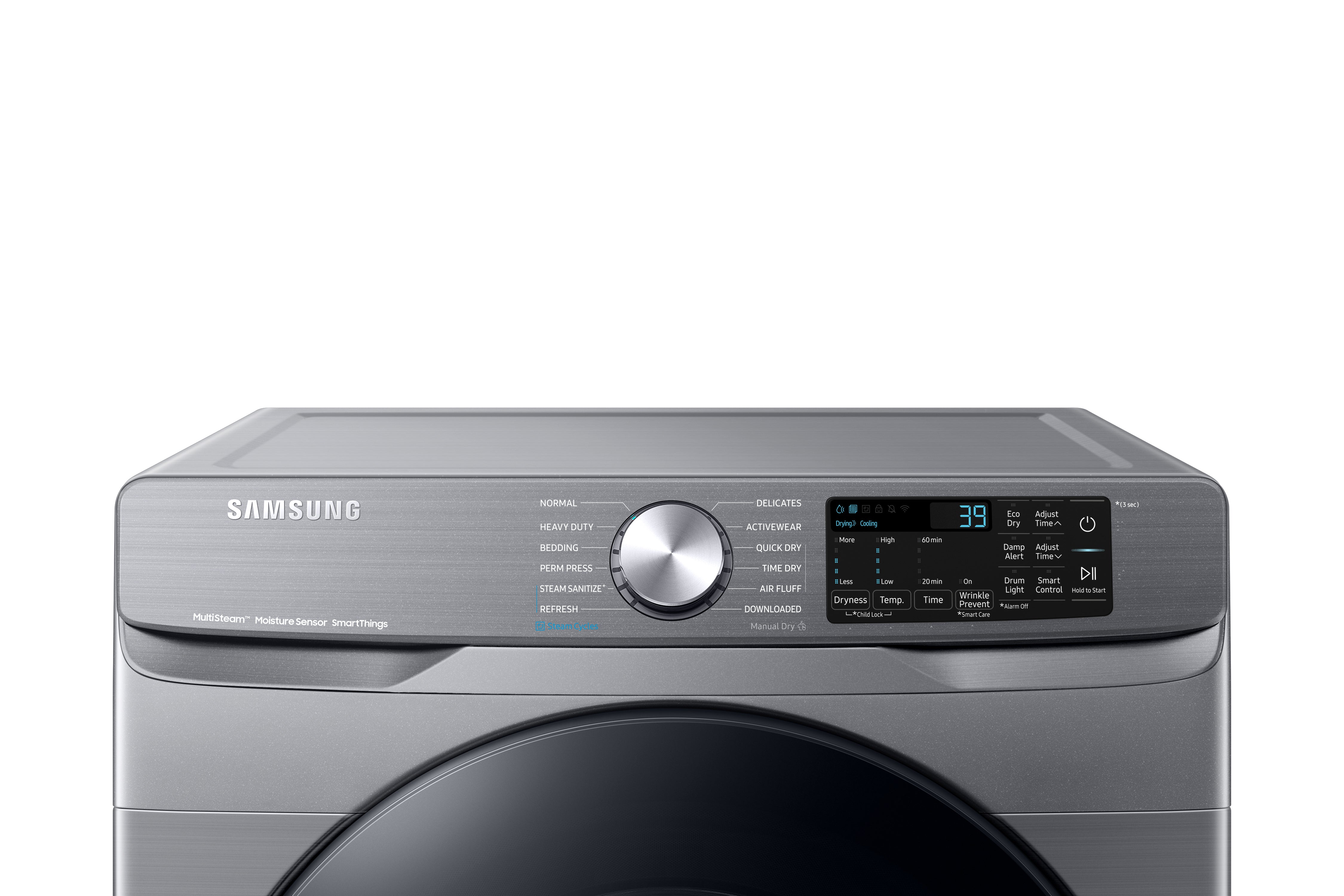 Samsung - 7.5 cu. Ft  Electric Dryer in Platinum - DVE45B6305P