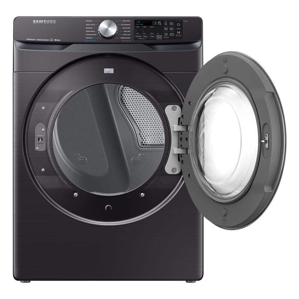 Samsung - 7.5 cu. ft Electric Dryer in Black Stainless - DVE45R6300V