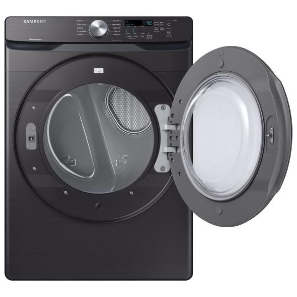 Samsung - 7.5 cu. Ft Electric Dryer in Black Stainless - DVE45T6005V